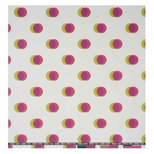 12" x 12" Clubhouse Circles Double-Sided Cardstock Paper by Recollections™